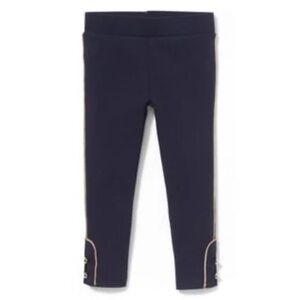 JANIE and JACK Button Cuff Navy Ponte Pant